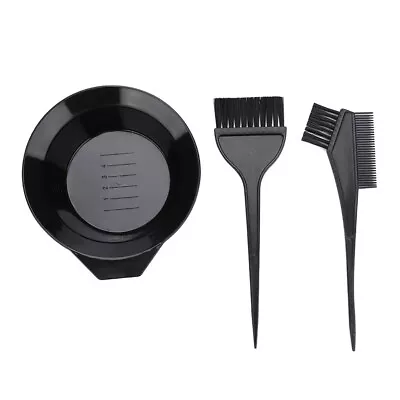 3Pcs/Set Hair Dye Colouring Brush Comb Color Mixing Bowl Hairdressing Tools 12 • £3.31