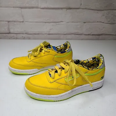 Reebok 420 Boy's Yellow Minions (Minion Powered) Sneakers USA Size 2.5 - Used • $19.99
