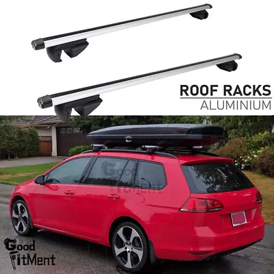 For VW Volkswagen Golf SportWagen Roof Rack Cross Bars 48  Luggage Carrier Lock • $129.49