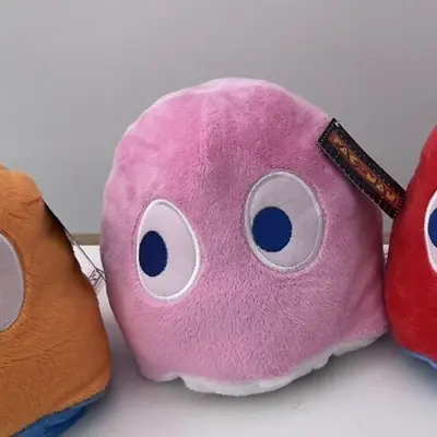 7  PAC-MAN REVERSIBLE GHOST PLUSH - Pinky • £11.25