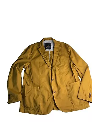 Orvis Men's XL Jacket Blazer Tan Brown Two Button Sportswear Cotton Casual • $34