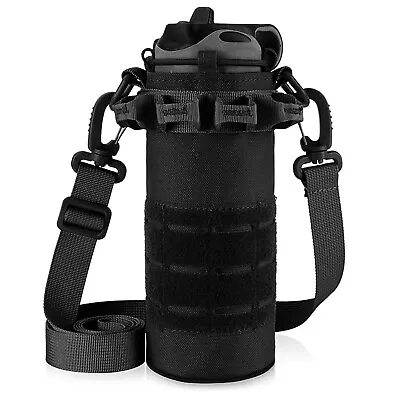 Tactical Military Molle Water Bottle Pouch Holder Hiking Kettle Gear Pack Bags • $10.79