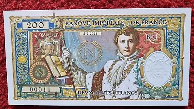 Frank Medina Napoleon Bank Note France - LOW NUMBER 00011 • £2.50