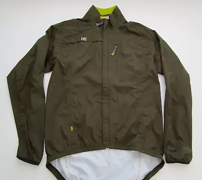 Mens Medium Mavic Green Waterproof Rain Cycling Jacket • $64