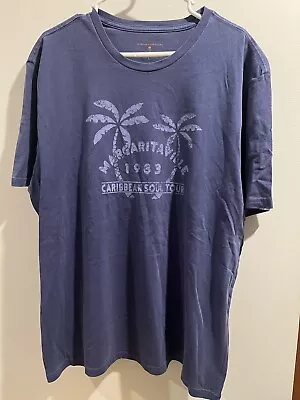 Jimmy Buffett Margaritaville 1983 Caribbean Soul Tour Blue Graphic T Shirt Large • $16.99