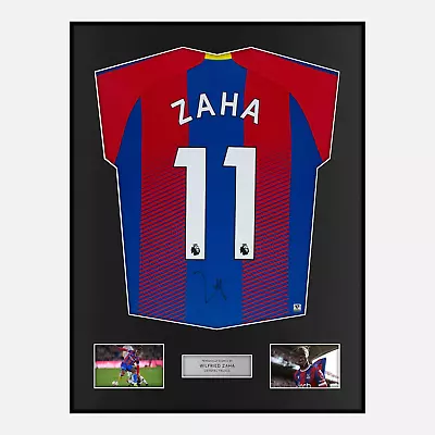 £362.99 • Buy Framed Wilfried Zaha Signed Crystal Palace Shirt 2018-19 Home [Modern]