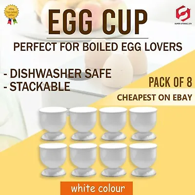 Egg Holder Set Egg Cups Stand For Kitchen Boiled Eggs Breakfast Outdoor 8 PACK • £6.99