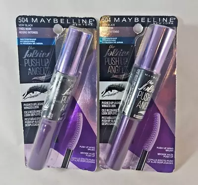 (Lot Of 2) Maybelline The Falsies Push Up Angel Waterproof Mascara Very Black • $18.45