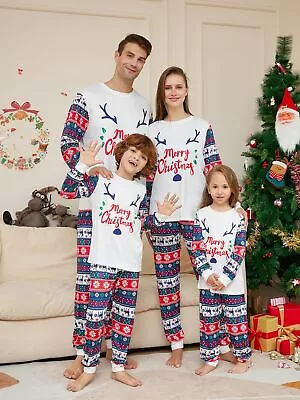 Christmas Family Matching Homewear Outfits Kids Pajamas Sets Xmas Pj's Clothes • $10.95