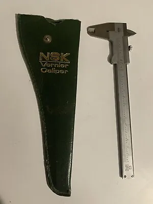 NSK Vernier Caliper With Fine Adjustment 1/20mm - 1/1000 In Original Case • $25.99