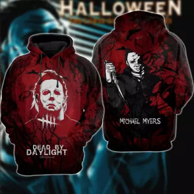 Horror Halloween Michael Myers Dead By Daylight 3D HOODIE All Over Print Us Size • $26.58