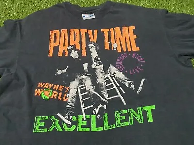 Rare Vintage 90s Wayne’s World Party Time Excellent Saturday Night Live T Shirt  • $300