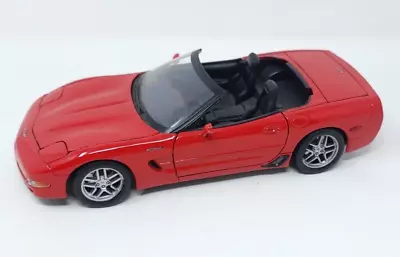 Maisto 2001 Chevrolet Corvette Z06 Model Car In Red Diecast 1/18 Scale • $29.99