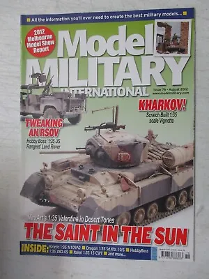 Model Military International Magazine August 2012 #76 Vignette 1/35 Land Rover • $15.95