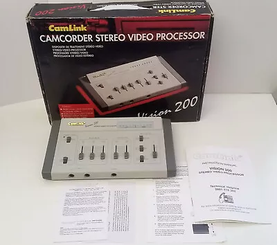 CamLink Vision 200 Camcorder Stereo Video Processor No Connection Leads Untested • £8.99