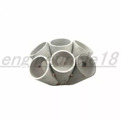 New 6-1 Turbo Manifold Header Merge Collector 304 Stainless Steel T4 Turbo Inlet • $59