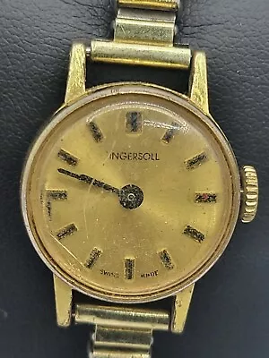 Vintage Ingersoll Fixoflex Strap Cocktail Wristwatch Untested For Parts 21.7mm • £10.99