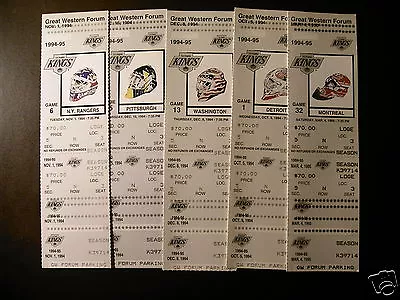 Los Angeles Kings 1994-95 NHL Ticket Stubs - One Ticket - Masks- SEE LISTING • $5.95