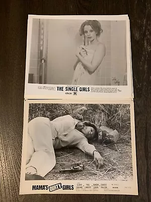 LOT A OF 10 VARIOUS B&W STILLS FROM SEXPLOITATION MOVIES FROM THE 1960s-1970s • $20