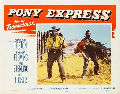 Pony Express 1953 Dvd. Charlton Heston. Copy Of Public Domain Film. Disc Only • £3.95