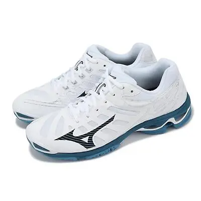 Mizuno Wave Voltage White Blue Men Volleyball Sports Shoes V1GA2160-86 • $104.99