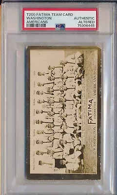 1913 T200 Fatima - Washington Americans - Psa Aa (svsc) Freshly Graded! • $399.99