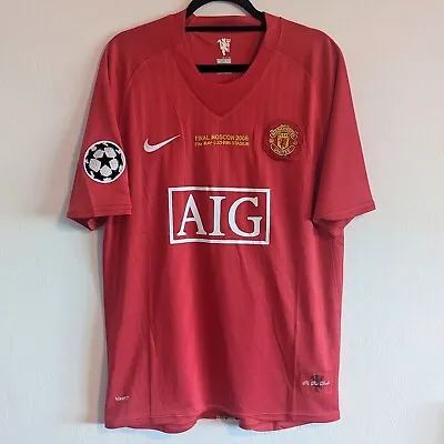 Manchester United Wayne Rooney 2008 CL Final Retro Jersey Men's L • $79