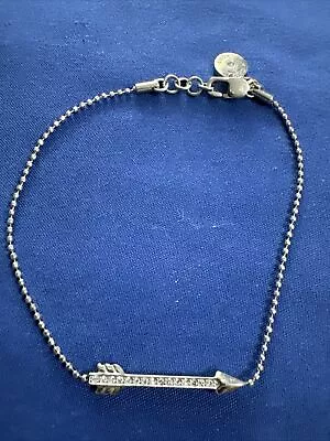 Michael Kors Arrow Rhinestone Silvertone Bracelet 7” • $11.24