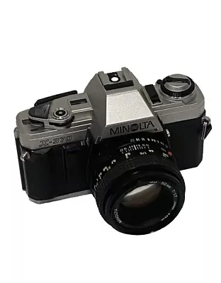 MINOLTA X-370 Film SLR Camera W/ MC 50mm F1.7 Lens/ Auto Winder (untested) • $31