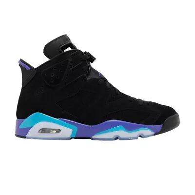 NIKE AIR JORDAN 6 RETRO AQUA Black Sneakers Men’s Size US 10 New ✅ • $209.99