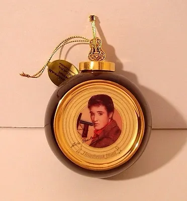 Bradford Editions SOLID GOLD ELVIS Heirloom Porcelain Ornament HEARTBREAK HOTEL • $9.93