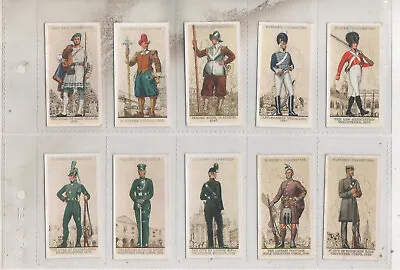 Player Cigarette Cards UNIFORMS OF THE TERRITORIAL ARMY - Set Of 50 (T3) • £4