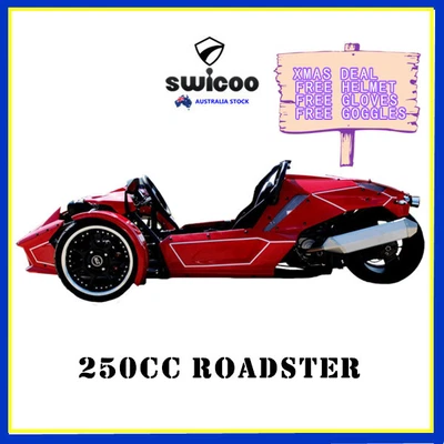 $4900 • Buy NEW 250cc ROADSTER TRIKE SPORT RACING QUAD BIKE ATV 3 WHEELER SLIDER