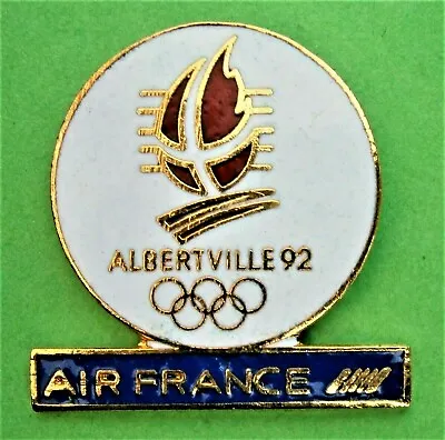 £6.50 • Buy F898*) Albertville 92 Winter Olympic Games Sports Air France Tie Lapel Pin Badge