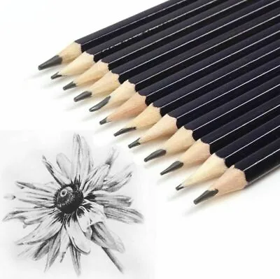 £2.99 • Buy 12 X Graded Pencils For Drawing Sketching Tones Shades Art Artist