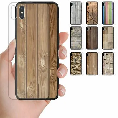 For OPPO Series Wood Timber Print Tempered Glass Back Case Mobile Phone Cover #1 • $14.98