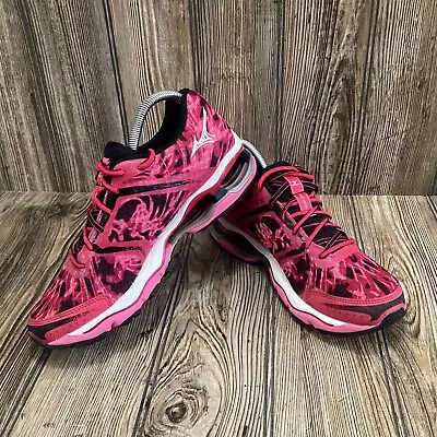 MIZUNO Wave Creation 15 Women’s Pink Black Performance Sneakers Size 9  • $69.99