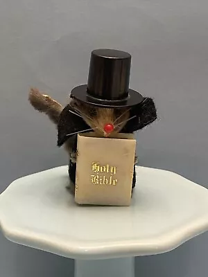 Vtg Original Fur Animal Mice Mouse Made In W Germany Preacher Bible Top Hat • $19.99