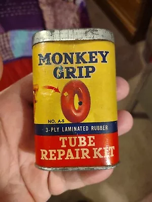 Vintage Monkey Grip Tube Repair Kit Cold Patch No. A-5 Collectible Advertising  • $9.99