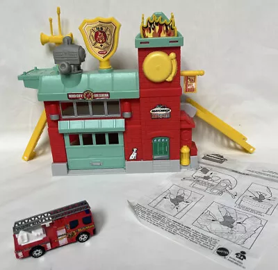 MATCHBOX HERO CITY FIRE STATION PLAY SET Complete Instructions Fire Truck Great • $9.99