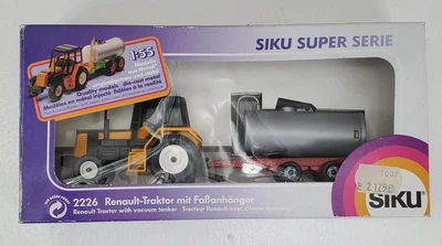 $69.30 • Buy SIKU Super Serie Renault Farm Tractor With Vacuum Tanker Trailer 1:55 New In Box