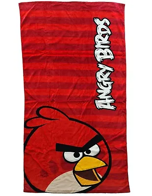 £25.19 • Buy Angry Birds Roja Red Face Stripe Beach Towel. Birds Of A Feather. Kids Towel 
