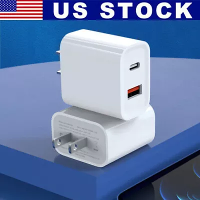 For IPhone 14 13 12 11 XR 8 20W Fast Charger Block USB Type C Wall Power Adapter • $5.98