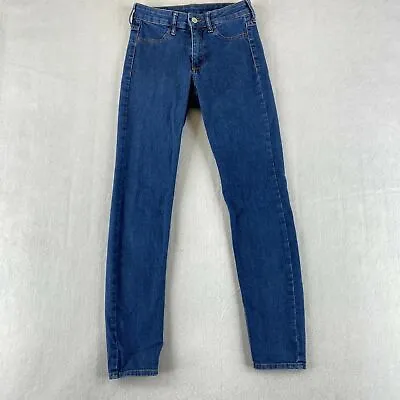 &Denim By H&M Skinny Ankle Jeans Womens 25 Blue Mid Rise Medium Washed Stretch • $11.37