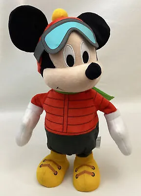 Just Play Disney Mickey Mouse Animated Skiing Plush Musical Dancing Christmas  • £25.42