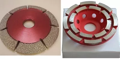 5  Diamond Crack Chaser Blade 3/8  Seg V-Shape Stone Concrete Grinding Cup Wheel • $69.99