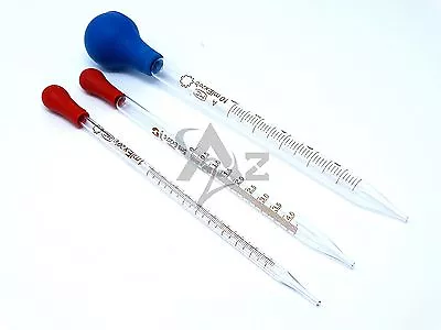 3 Graduated Medicine Glass Droppers 1ml 5ml 10ml Transfer Pipet Pipette 8  • $13.99