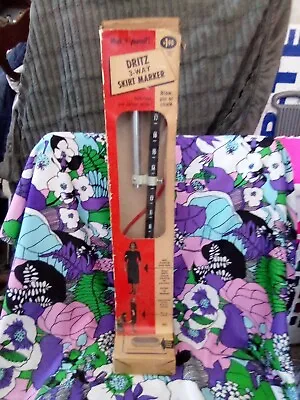 Vintage Sewing Clothes 1962 Dritz 3-way Skirt Marker In Box 24  Height.  • $34.99