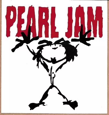 Pearl Jam Rare Large 5  X 5.5   Stickman Logo Vintage Vinyl Sticker • $10.17