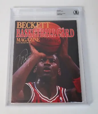 Michael Jordan HOF Signed Autograph Auto  1990 Beckett Magazine #1 Slab BAS JSA • $3499.99